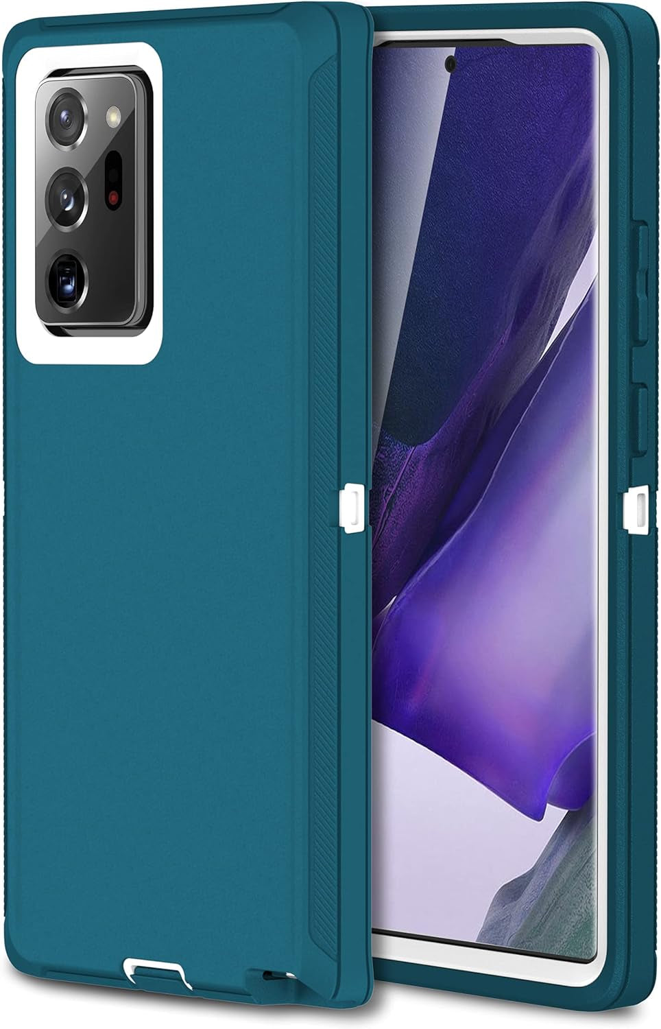 MXX Galaxy Note 20 Ultra Heavy Duty Case - 3 Layers, Rugged Rubber Shockproof Protection (Black)  MXx Accessories inc Tuscan Teal/White Galaxy Note 20 Ultra Case 6.9 Inch 