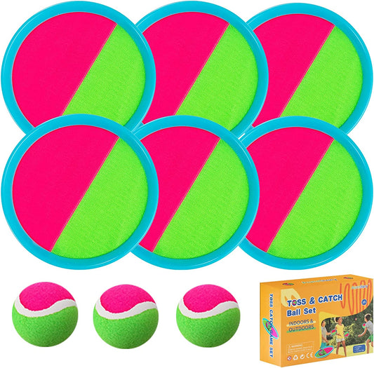 Aunnitery Kids Toys - Outdoor Games, Beach Toys, Toss and Catch Ball Set, Perfect Beach Games Sets Playground Sets for Backyards Easter Gifts for Kids/Adults/Family  Alterr   