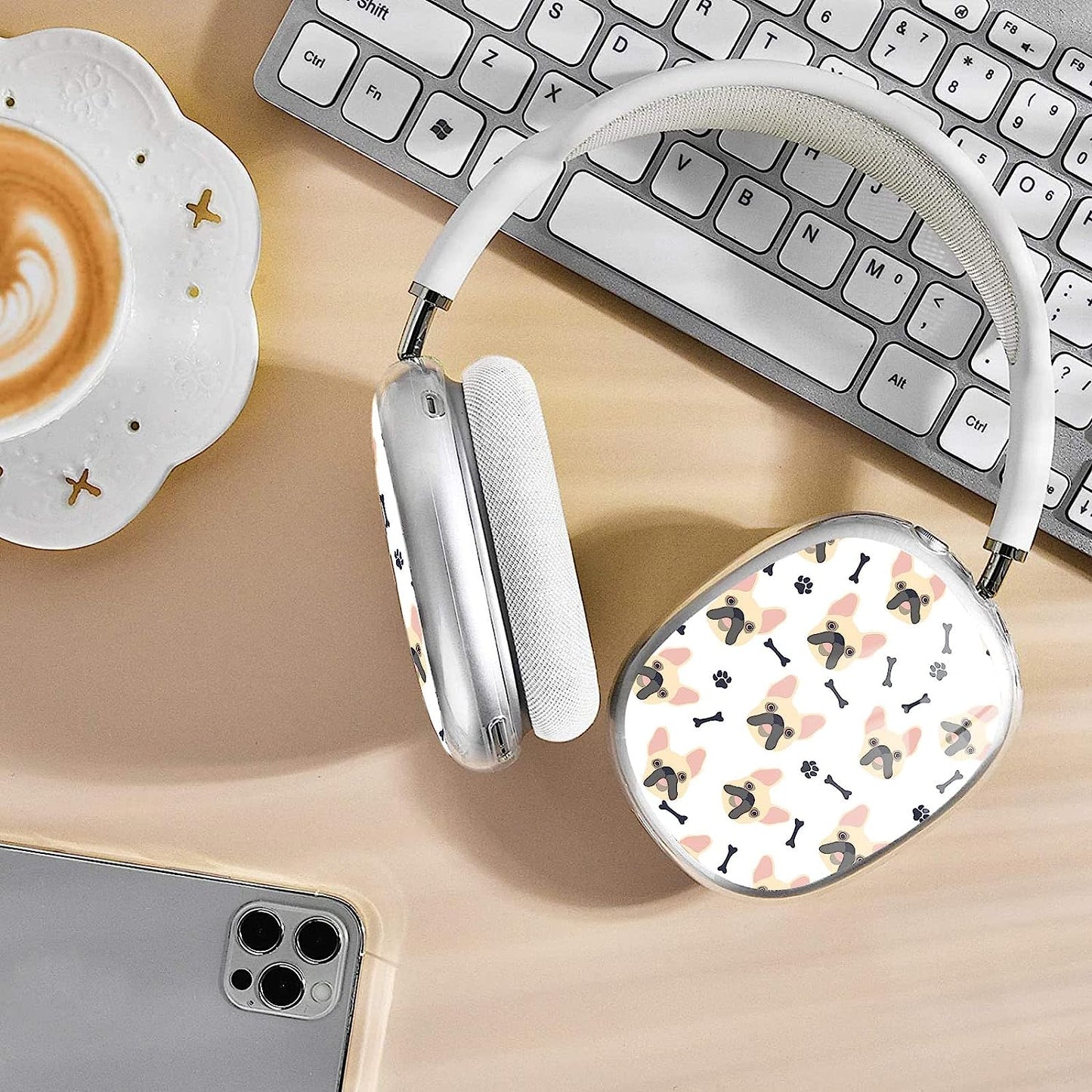 WINCHIHAN Printed Soft TPU Anti-Scratch Protective Case Cover Compatible with Airpods Max Headphones # AS0612  WINCHIHAN   