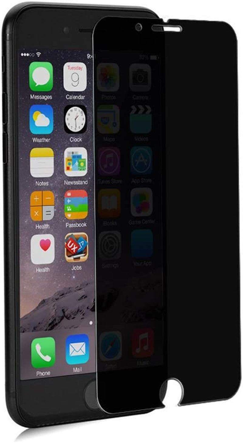 GLASS-M Privacy Screen Protector Compatible with Iphone 6, 6S, 7, 8, 180 Degree Anti-Spy, [Not Full Cover] Case Friendly Tempered Glass Screen Protector Film  GLASS-M   
