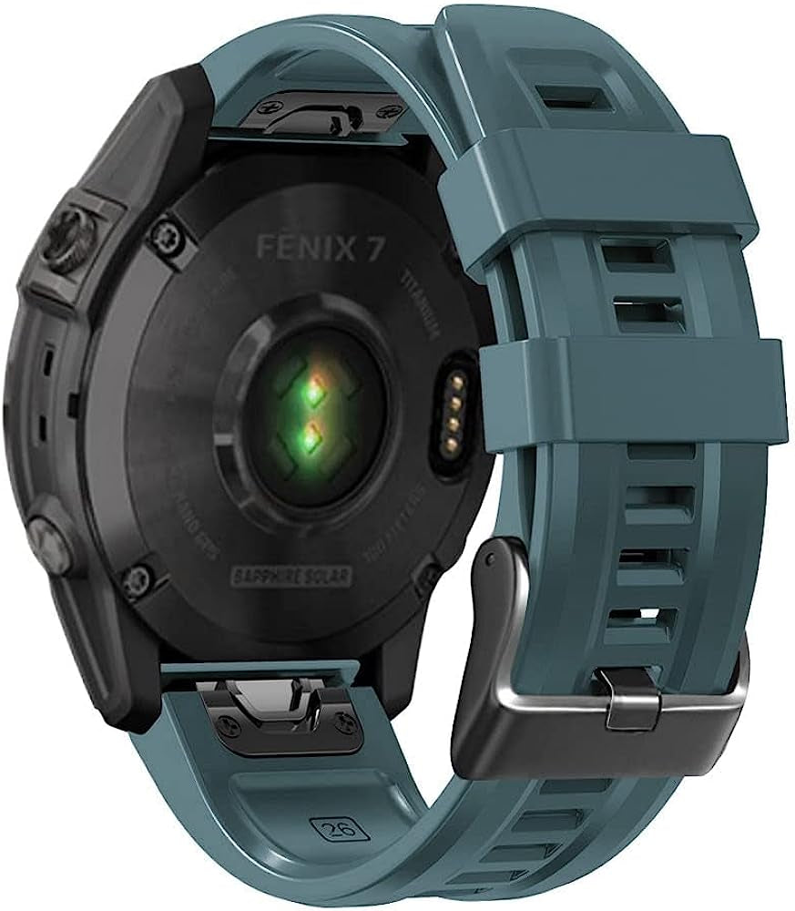 EGSDSE Band for Garmin Fenix 7X 7 6 6X Pro 5 5X Plus/Coros VERTIX Smart Watch 26 22Mm Silicone Straps Breathable Watchband for VERTIX2  EGSDSE B 26mm 