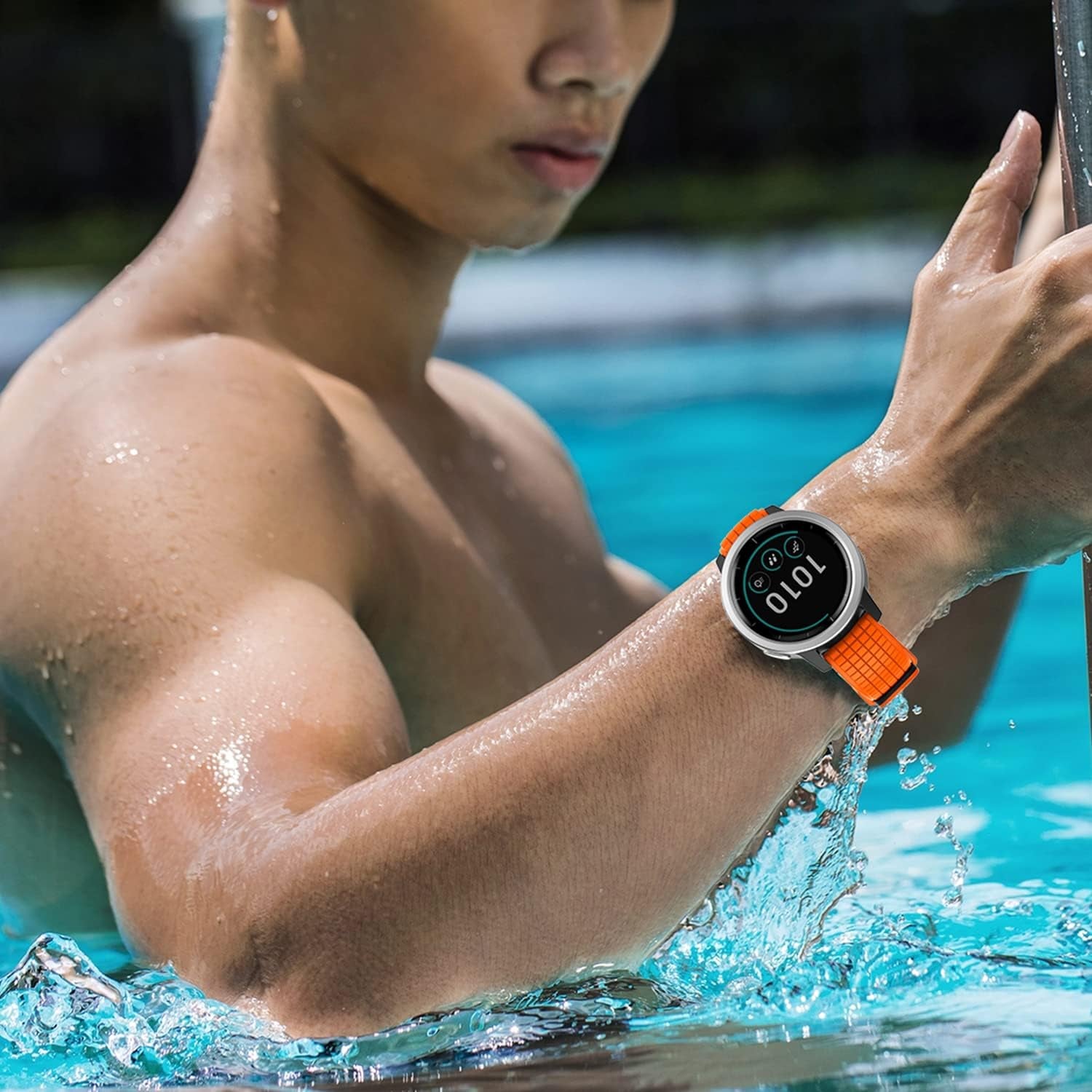 ISABAKE Watch Band for Compatible with Garmin Vivoactive 4/ Samsung Galaxy Watch 46Mm, 22Mm Silicone Bands for Ticwatch Pro S2//E2/Venu 2/Samsung Gear S3 Classic/Samsung Gear S3 Frontier/ Huawei GT Smartwatch  Isabake   