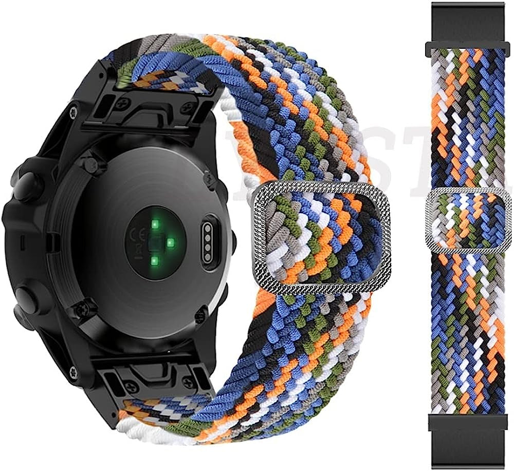 TWRQA 22 26Mm Nylon Band for Garmin Fenix 7X 7 Epix 6X 6 Pro 5X 5 plus 3 3HR Watchbands Smart Watch Straps Fenix 6Xpro 5Xplus Bracelet  TWRQA P 26mm Width 