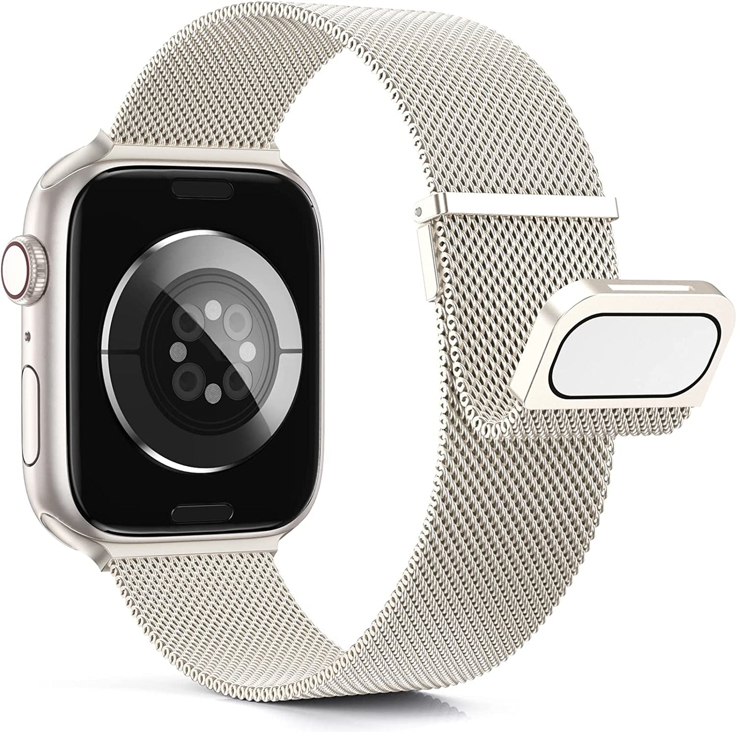 Merlion Magnetic Band for Apple Watch Band 41Mm 40Mm 38Mm 49Mm 45Mm 44Mm 42Mm for Women Men, Mesh Stainless Steel Dual Magnetic Clasp Strap for Iwatch Series 8 7 6 5 4 3 2 1 SE Ultra  Merlion   