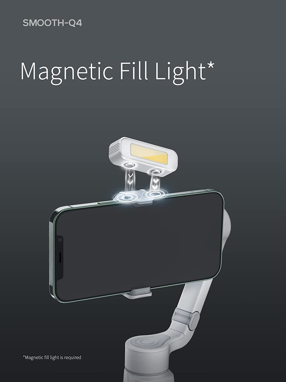 ZHIYUN Smooth Q4 Combo Gimbal Stabilizer, 3-Axis Smartphone Phone Gimbal, Built-In Extension Rod, Foldable and Portable, Android and Iphone Gimbal, Vlogging Stabilizer, Tiktok Youtube Video  ZHIYUN   