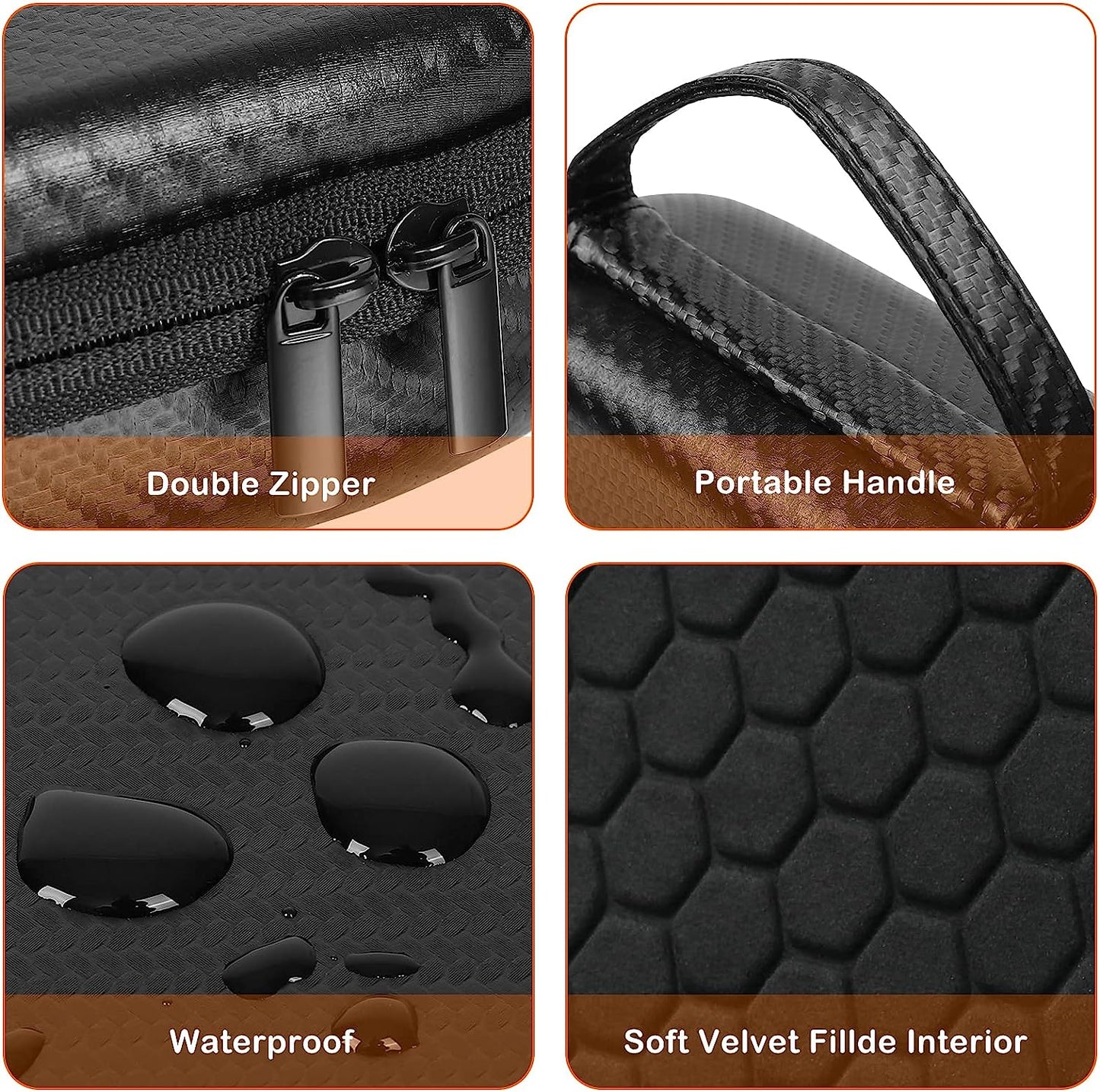 MOSISO Headphone Case Compatible with Airpods Max Supports Sleep Mode, Portable Waterproof Shockproof Protective Travel Hard Carrying Case Storage Bag, Black  Mosiso   