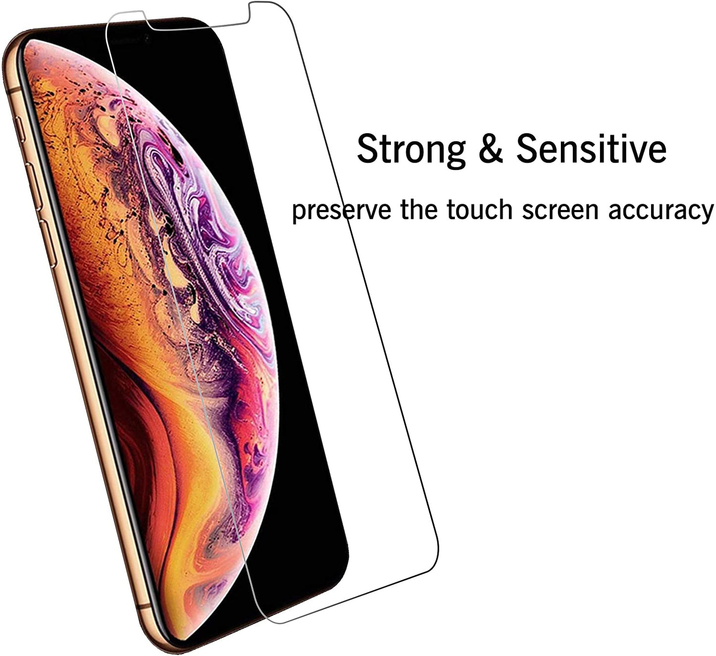Ailun for Apple Iphone 11 Pro/ Xs/ X Screen Protector,3 Pack,5.8 Inch Display,Tempered Glass 2.5D Edge Work Most Case[Not for Iphone 11,6.1 Inch]  Ailun   