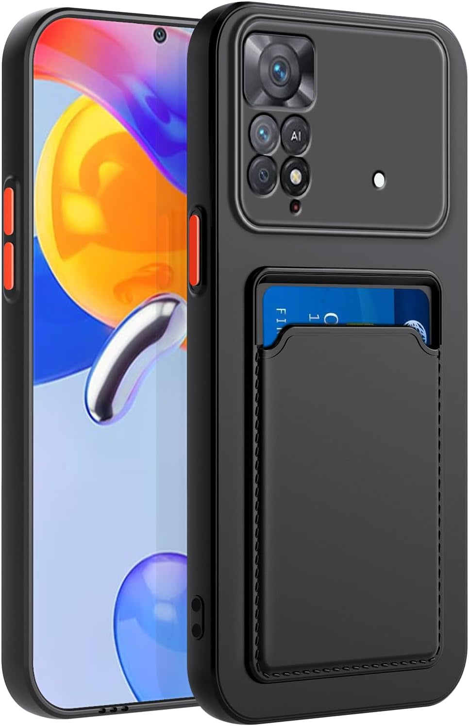 TSAYGFK for Xiaomi Redmi Note 11 Pro 5G Case for Women Glitter Crystal Soft Stylish Clear TPU Luxury Bling Cute Protective Cover with Kickstand Strap for Redmi Note 11 Pro 5G/4G (Glitter Rose)  TSAYGFK Black  