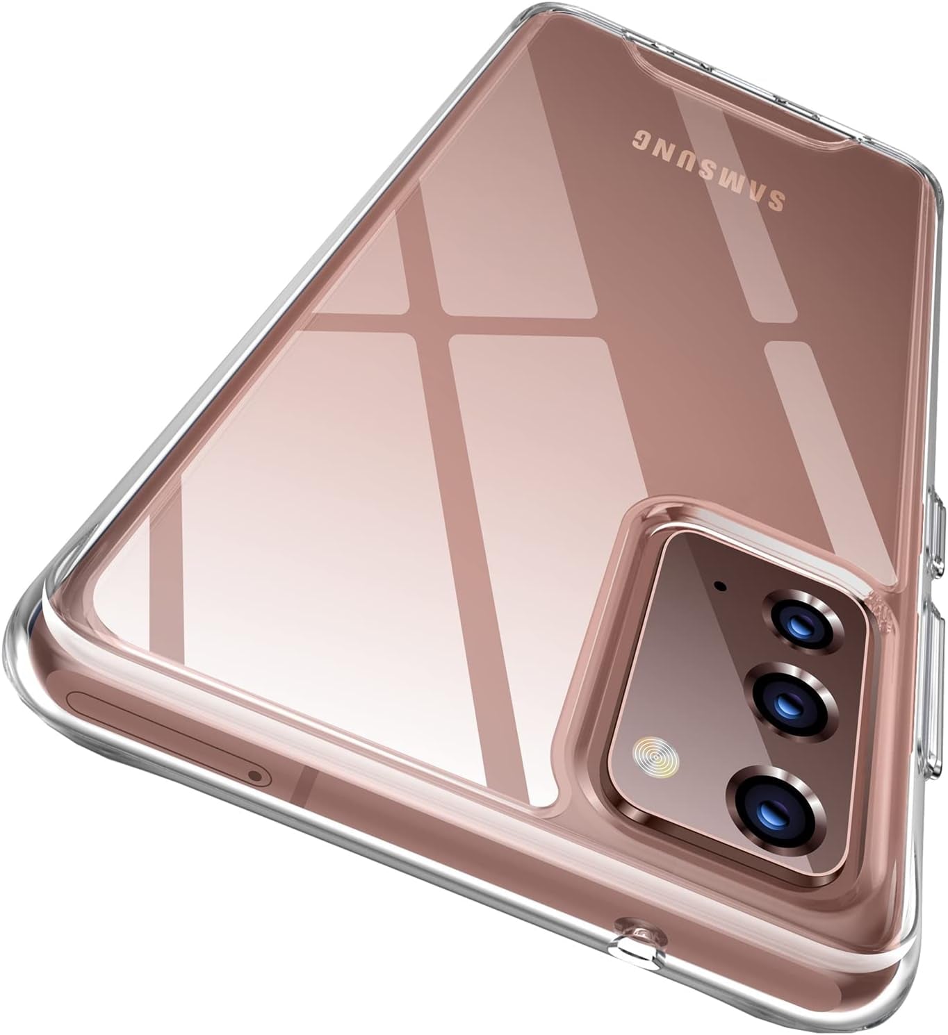 Rayboen Case for Galaxy Note 20 Crystal Clear Designed Non-Slip Shockproof Protection Phone Case, Hard PC Back Flexible TPU Slim Fit Light and Durable Cover for Samsung Galaxy Note 20 5G  Rayboen   