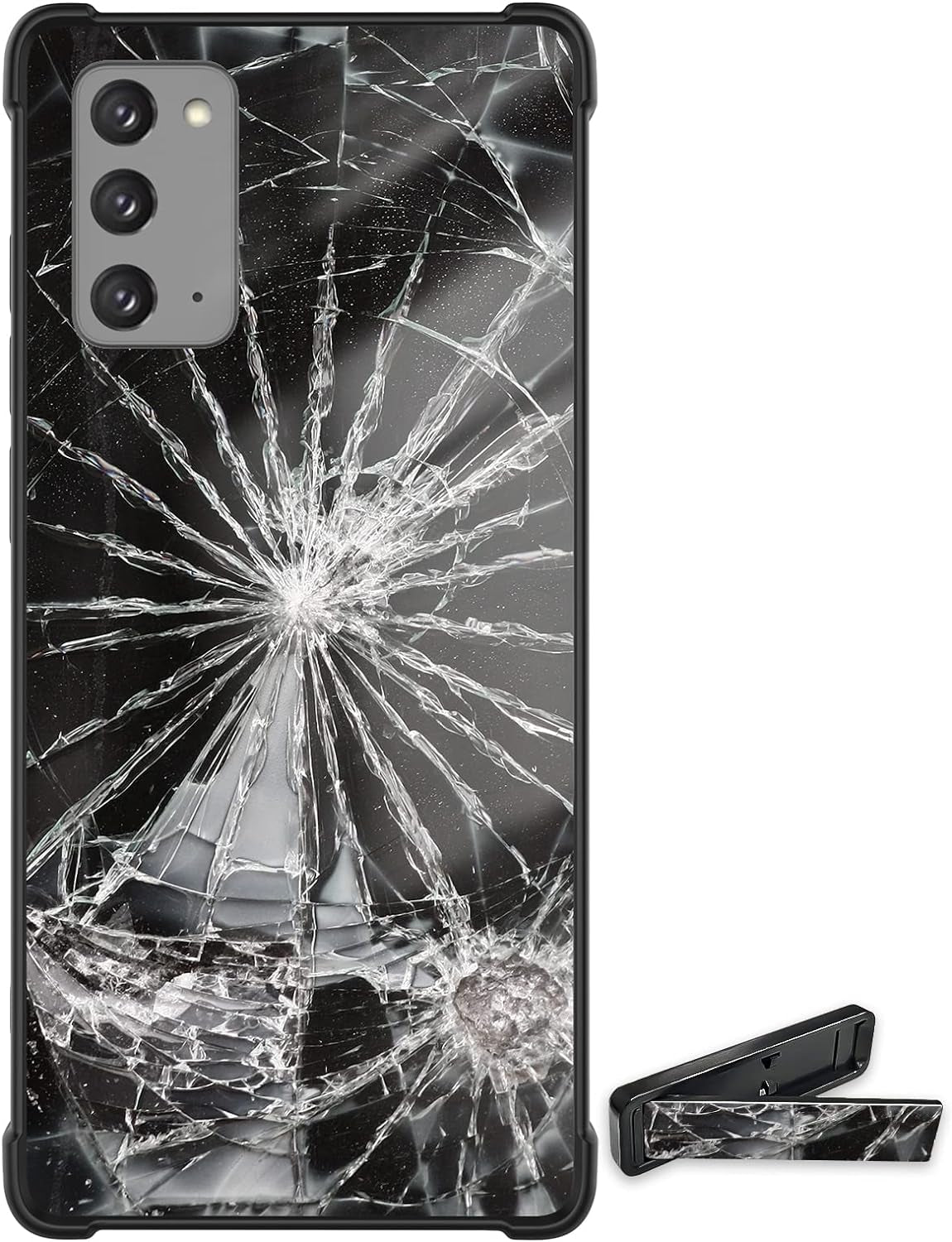 Tnarru for Samsung Galaxy Note 20 Case with Kickstand [Military Grade Drop Protection][Non-Slip] Scratchproof Shockproof Protective Phone Case for Samsung Galaxy Note 20 -Broken Pattern  Tnarru   