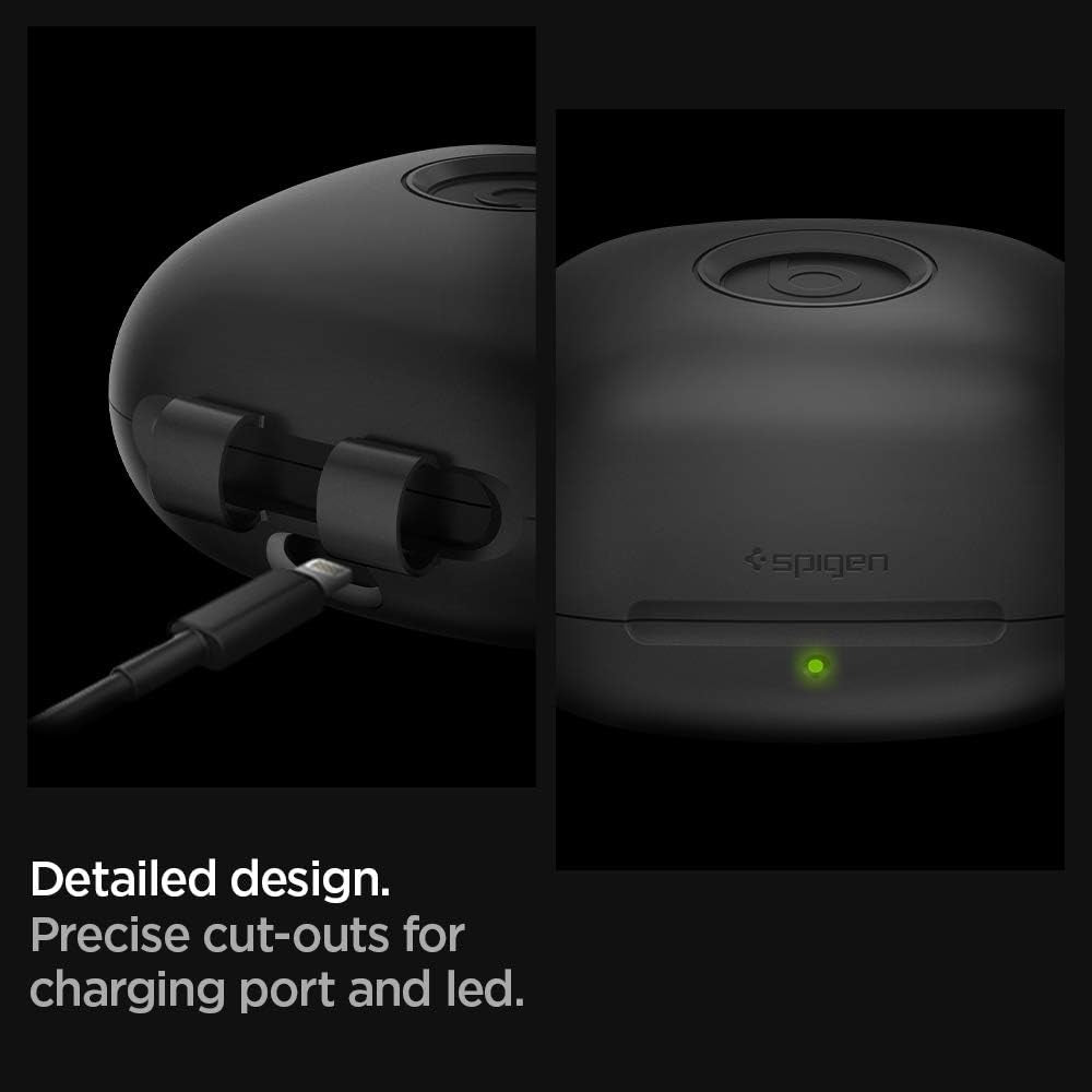 Spigen Silicone Fit Designed for Powerbeats Pro Case (2019) - Black  Spigen   