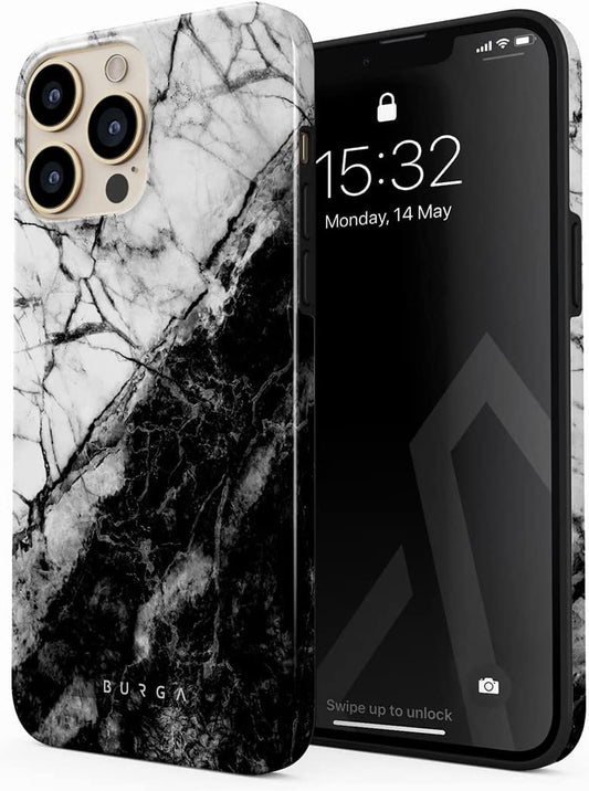 BURGA Phone Case Compatible with Iphone 14 PRO - Wireless Charging Compatible, Hybrid 2-Layer Hard Shell + Silicone Protective Case, Heavy Duty Protection, Slim Fit, Shock  BURGA   