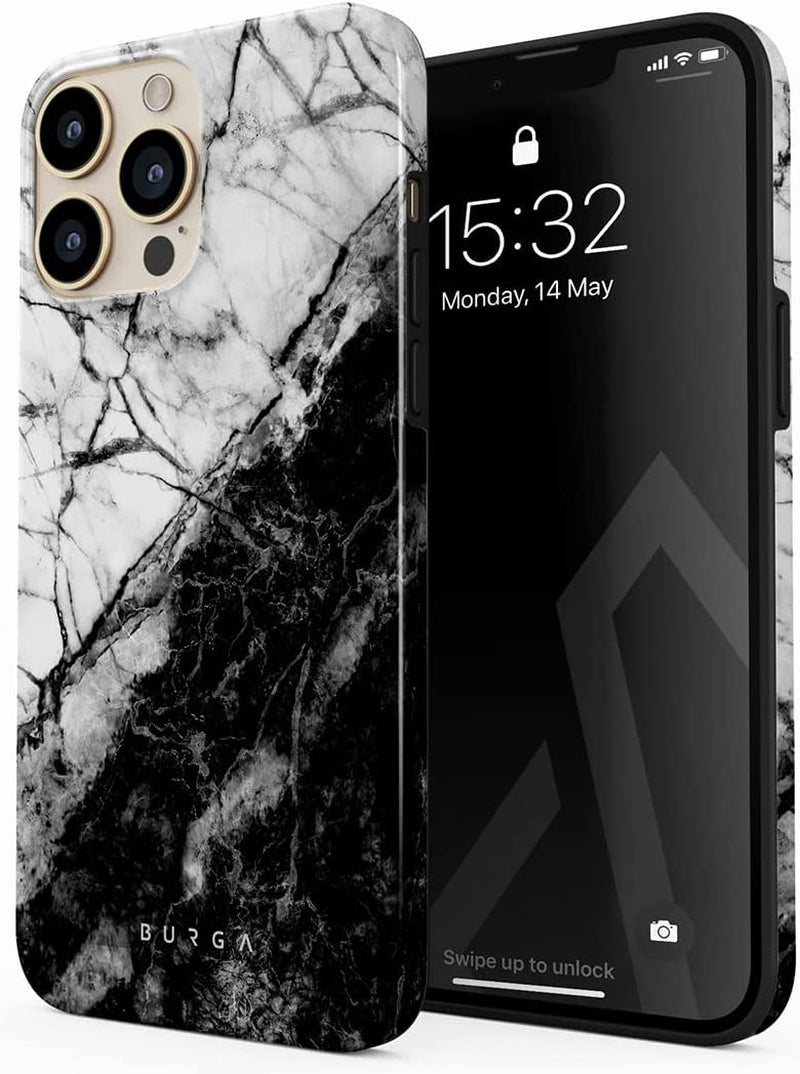 BURGA Phone Case Compatible with Iphone 14 PRO MAX - Wireless Charging Compatible, Hybrid 2-Layer Hard Shell + Silicone Protective Case, Heavy Duty Protection, Slim Fit, Shock-Absorbent, Almond Latte  BURGA Fatal Contradiction Iphone 14 Pro Max 