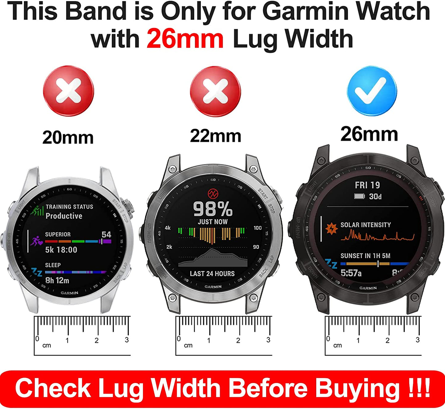 ZPJPPLX 26Mm Quick Fit Metal Band Compatible with Fenix 7X Watch Band, Stainless Steel Replacement Straps for Garmin Tactix 7 Pro/Fenix 6X/ 6X Pro/5X/5X Plus/Enduro 2/Descent Mk2I  ZPJPPLX   