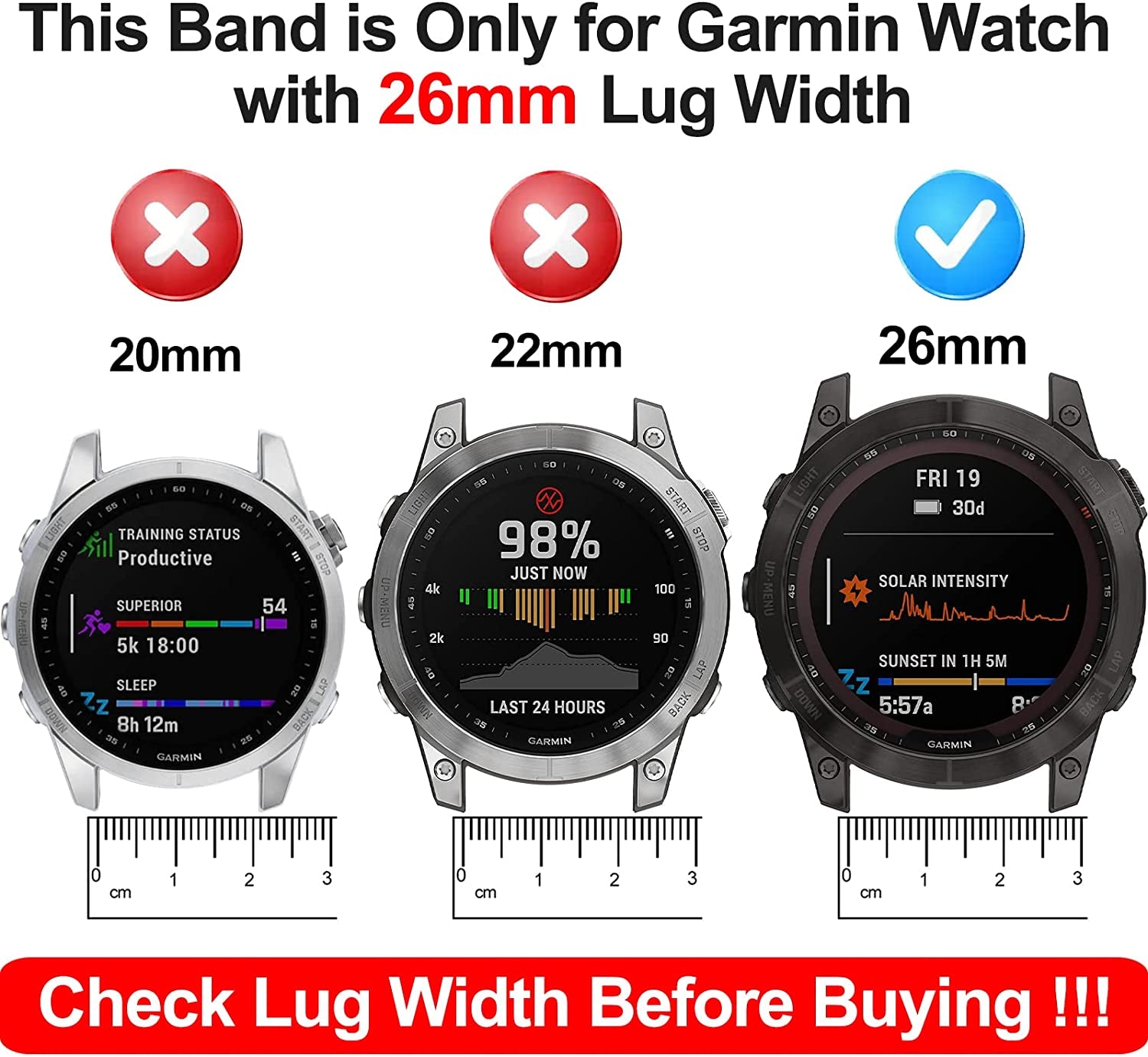 ZPJPPLX 26Mm Quick Fit Metal Band Compatible with Fenix 7X Watch Band, Stainless Steel Replacement Straps for Garmin Tactix 7 Pro/Fenix 6X/ 6X Pro/5X/5X Plus/Enduro 2/Descent Mk2I  ZPJPPLX   