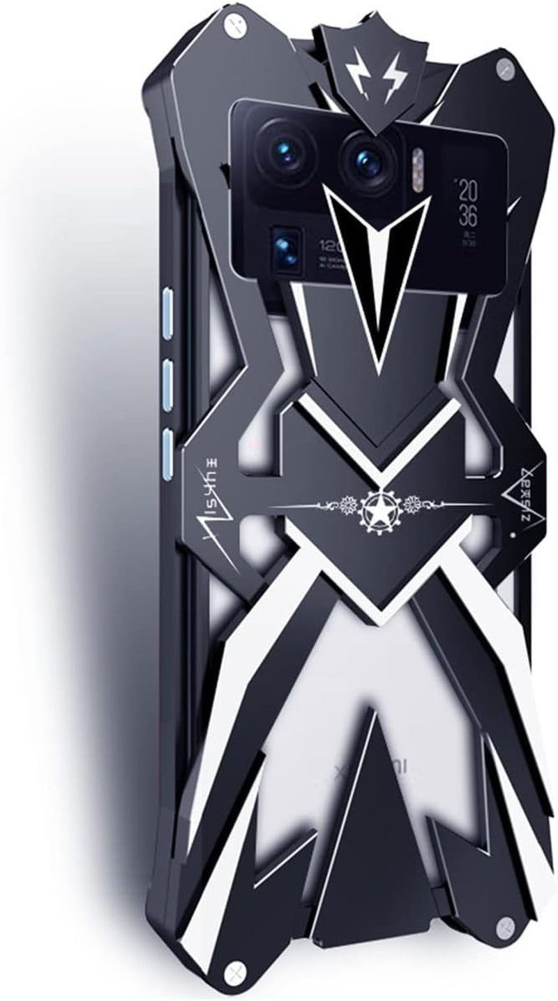 DAYJOY Cool Design Aluminum Case Compatible with Xiaomi 11 Ultra,Rock Punk Style Arm Shield Premium Aerospace Aluminum Metal Shockproof Bumper Frame Cover Case  DAYJOY   