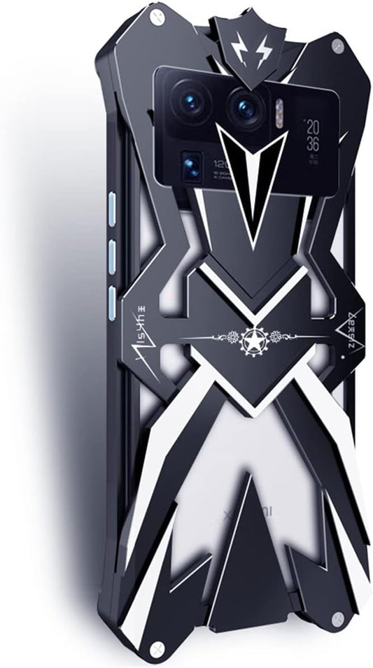 DAYJOY Cool Design Aluminum Case Compatible with Xiaomi 11 Ultra,Rock Punk Style Arm Shield Premium Aerospace Aluminum Metal Shockproof Bumper Frame Cover Case  DAYJOY   