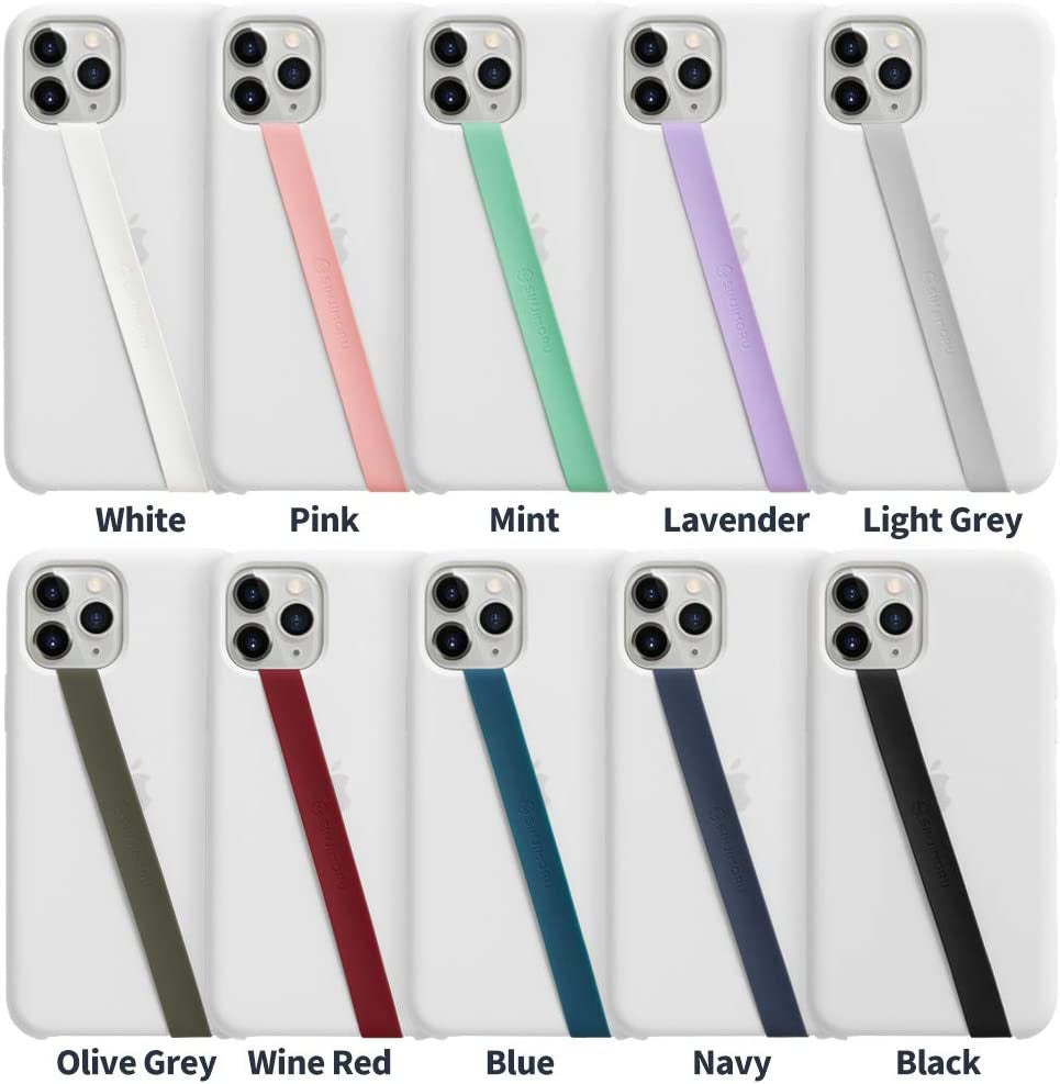 Sinjimoru Silicone Stretching Strap as Phone Grip Holder, Slim Grip Tape for Iphone Case, Secure Phone Strap as Cell Phone Holder. Sinji Loop Black  Sinjimoru Co. Ltd   