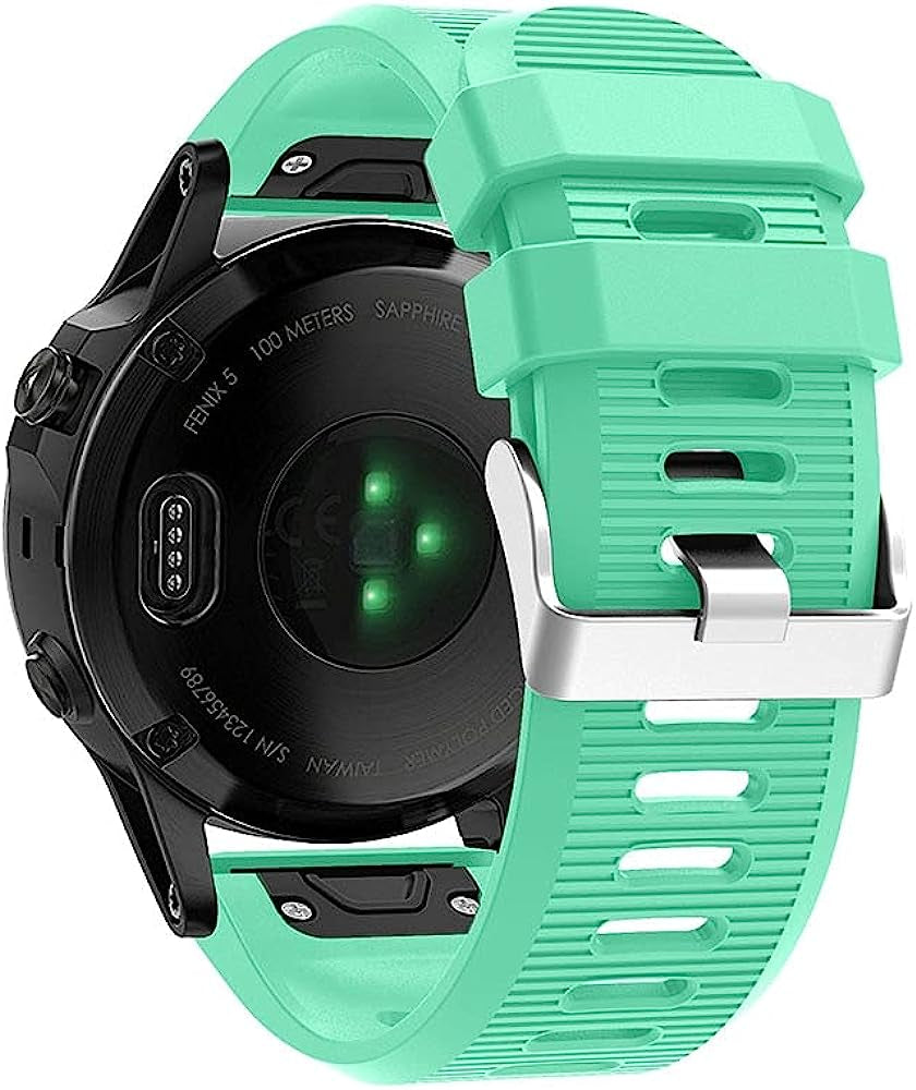 KOSSMA 26Mm Width Outdoor Sport Silicone Replacement Watch Strap for Garmin Fenix 5X plus 6X Pro 3 HR Band Wristband Watchband Bracelet  KOSSMA B 26mm For Tactix Delta 