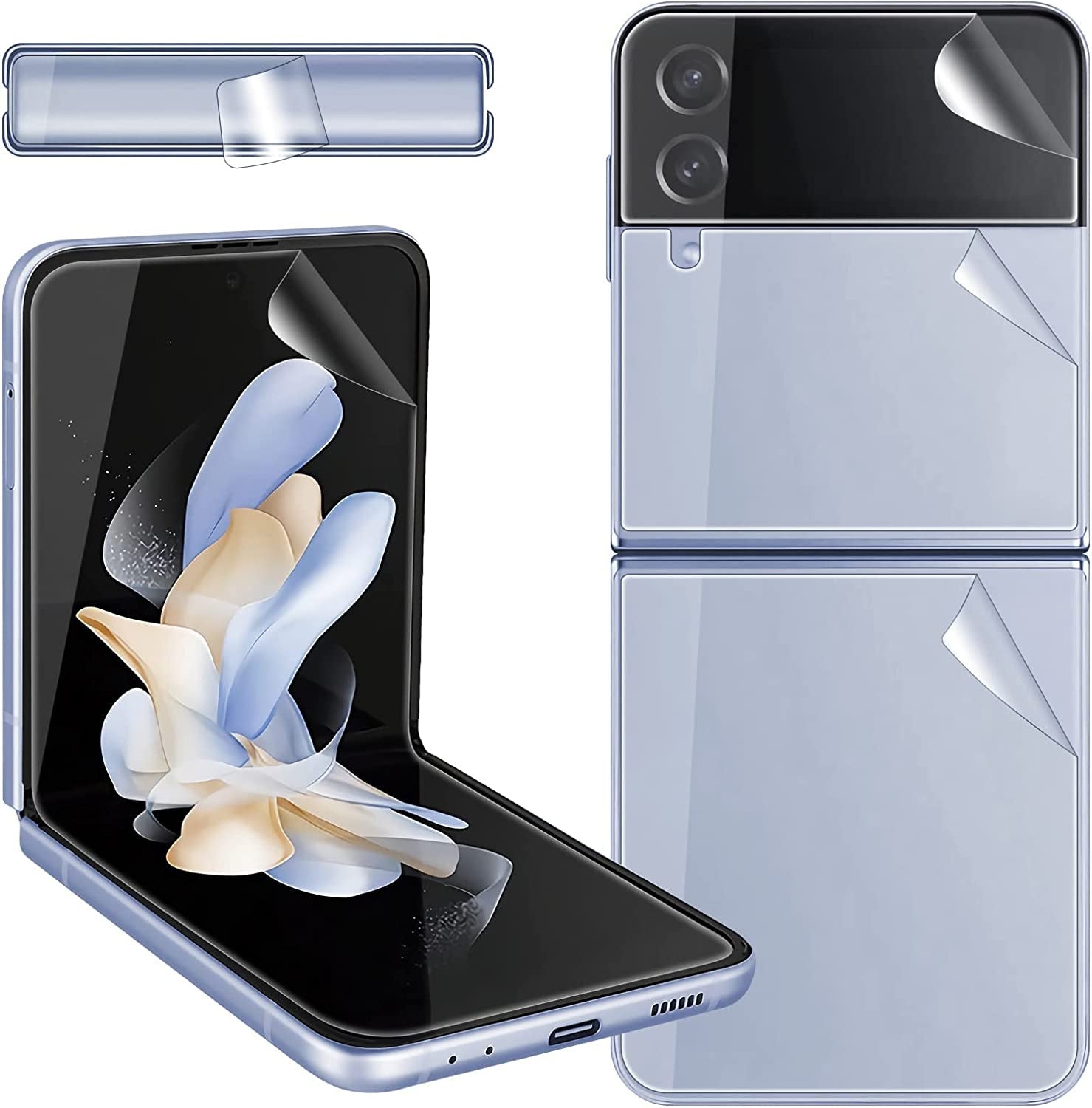 [3+3 Pack] Galaxy A14 Screen Protector with Camera Lens Protector, HD Tempered Glass Film, 9H Hardness, anti Scratch, Easy Installation, Bubble Free for Samsung Galaxy A14 5G  Corefyco Direct Galaxy Z Flip 4  