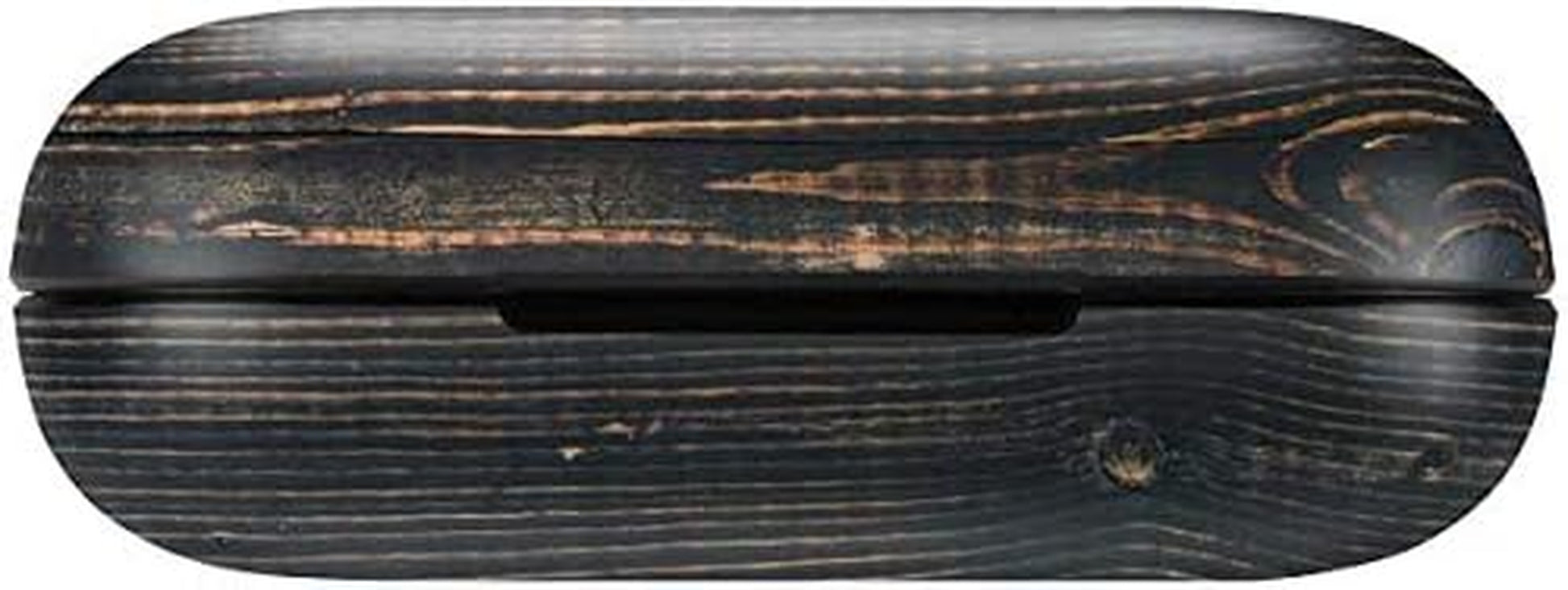 Skinit Decal Skin Compatible with Echo Buds - Officially Licensed Originally Designed Black Painted Wood Design  Skinit   