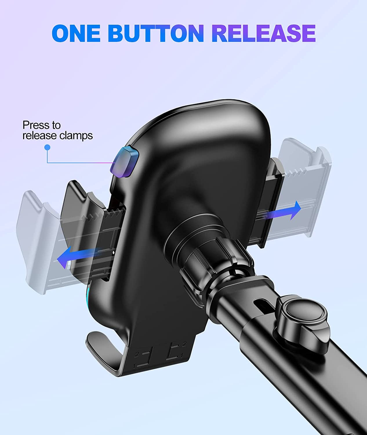 Wireless Car Charger, OBRFFE 15W Qi Car Phone Holder Mount Wireless Charging with QC3.0 Adapter, Fast Charging Phone Mount for Car Compatible with Iphone 14 13 12 11 Pro Max, Samsung Galaxy S23/S22  OBRFFE   