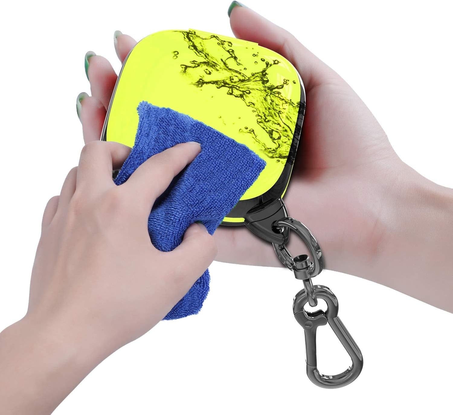 ANKASI Compatible Powerbeats Pro Case Cover,Full Protective Shockproof Anti-Slip Silicone Case for Beats Powerbeats Pro 2019(Black Edge+Yellow)  ANKASI   