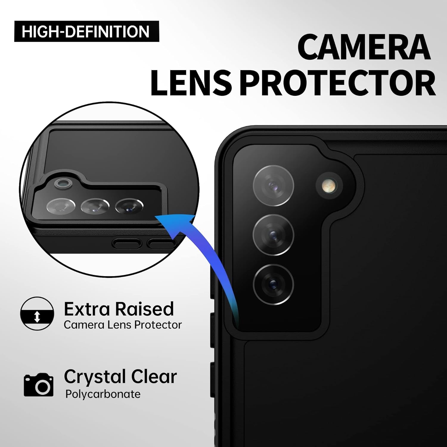 BEASTEK for Samsung Galaxy S22 Waterproof Case, FSN Series, Shockproof Underwater IP68 Case with Built-In Screen Protector Full Body Protective Cover, for Galaxy S22 6.1 Inch (Black)  BEASTEK   