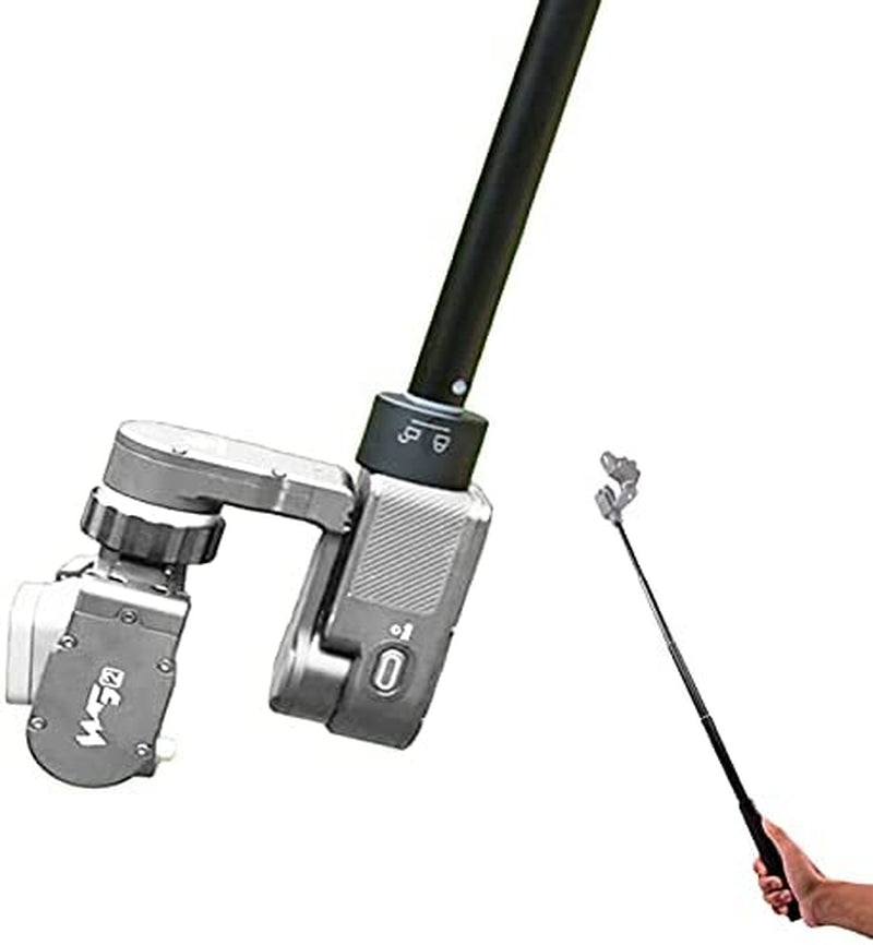 V3 Gimbal Extension Pole Handheld Bar Adjustable and Portable with 1/4" Screw Mount for Smartphone Gimbal Stabilizer G6/G6 Plus/Wg2X Vlog Pocket 1/2 Vimble One, 160Mm-500Mm  FeiyuTech   