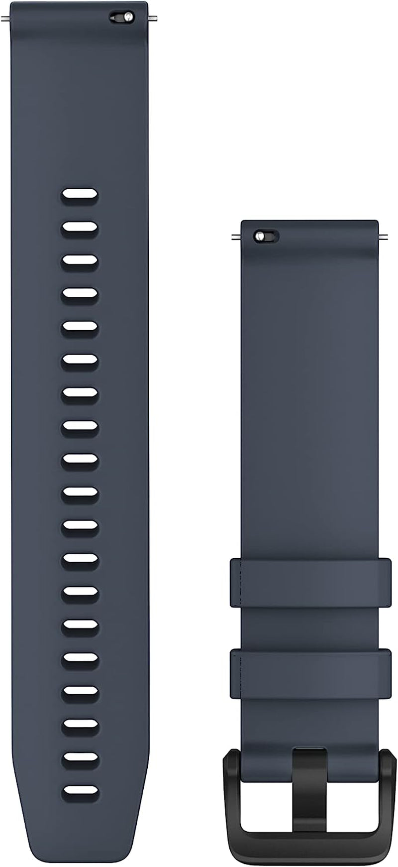 Garmin Quick Release 20 Watch Band, Granite Blue Silicone with Black Stainless Steel Hardware, (010-13076-01)  Garmin   