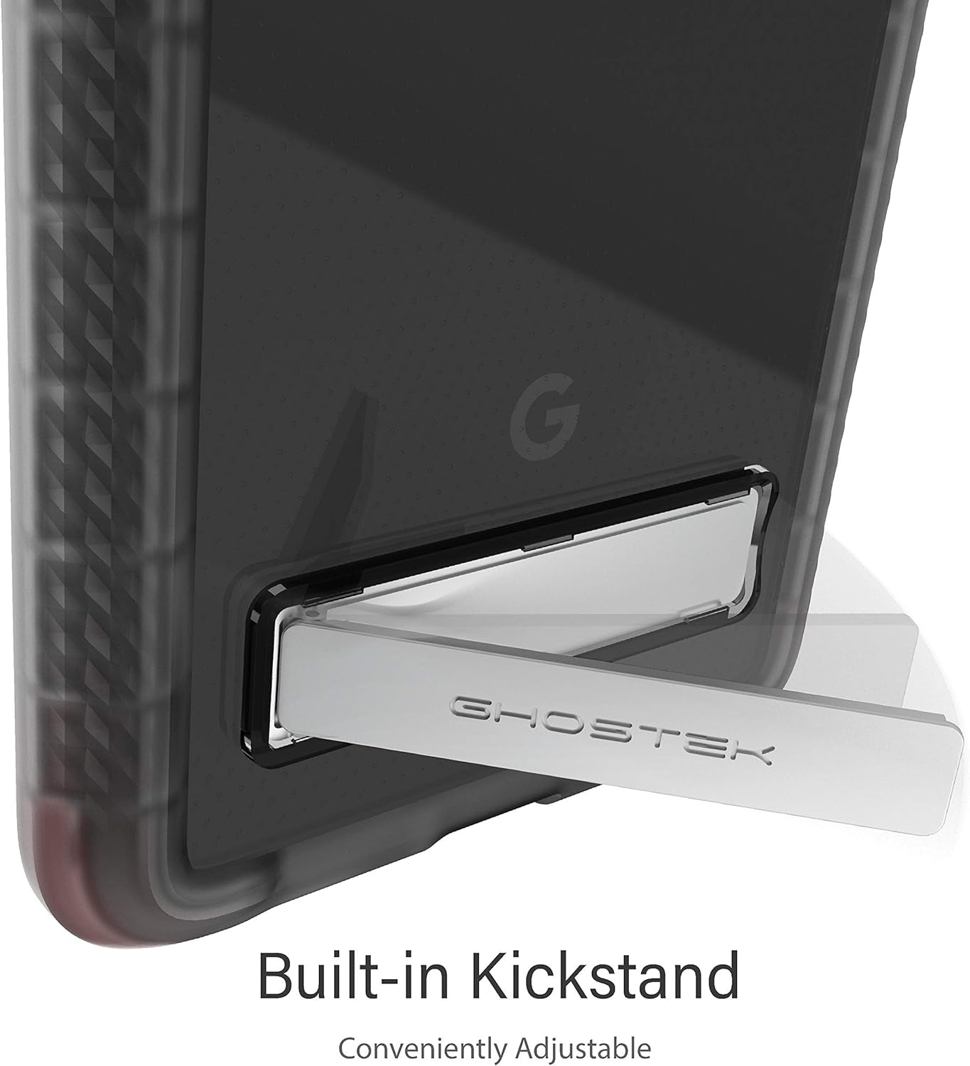 Ghostek Covert Pixel 4A 5G Case Clear with Kickstand Slim Fit Thin Shockproof Design Military Grade Scratch Resistant Back and Non-Slip Hand Grip Protective Cover for 2020 Google Pixel 4A 5G - (Smoke)  Ghostek   