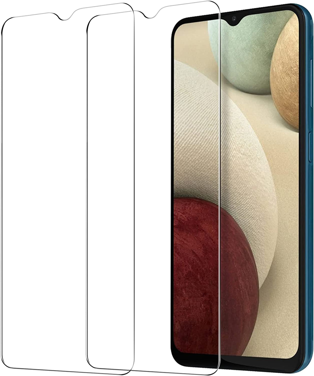 YWXTW Screen Protector for Samsung Galaxy A12 / A13 / A13 LTE / A32 5G / A03S / A02S / A04E / A04S, 9H Tempered Glass Screen Protector Compatible with Galaxy A12/A13/A32 5G/A03S/A02S/A04E/A04S, 2-Pack (Transparent)  LongQuan   