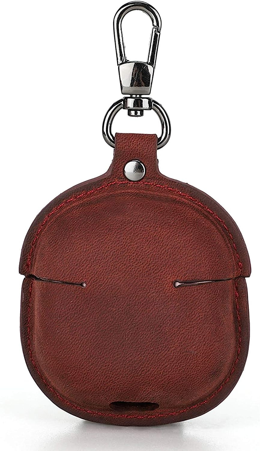 Apqdw Leather Case for Galaxy Buds 2 Pro 2022/ Galaxy Buds 2 Case 2021/ Galaxy Buds Pro 2021/ Galaxy Buds Live 2020, Samsung Galaxy Earbuds Case Cover with Keychain (Red)  Anbo   