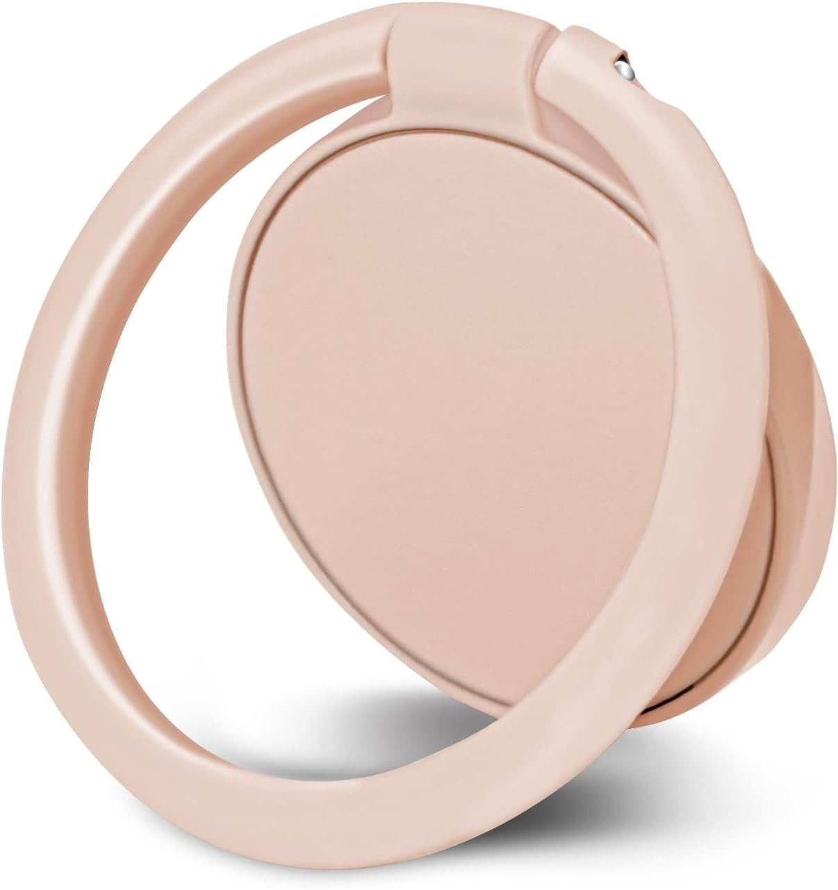 Naiadiy Zinc Alloy Cell Phone Ring Holder Finger Ring Stand, 360 Degree Rotation Kickstand Grip Holder (Square/Gold)  Naiadiy Circular/Pink  