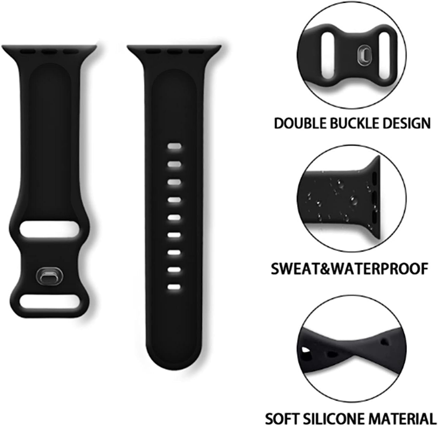 5 Pack Silicone Watch Band Compatible with Apple Watch Band 49Mm 45Mm 44Mm 42Mm 41Mm 40Mm 38Mm for Women Men,Smartwatch Bands for Iwatch Ultra SE2 SE Series 8 7 6 5 4 3 2 1  PZAZT   