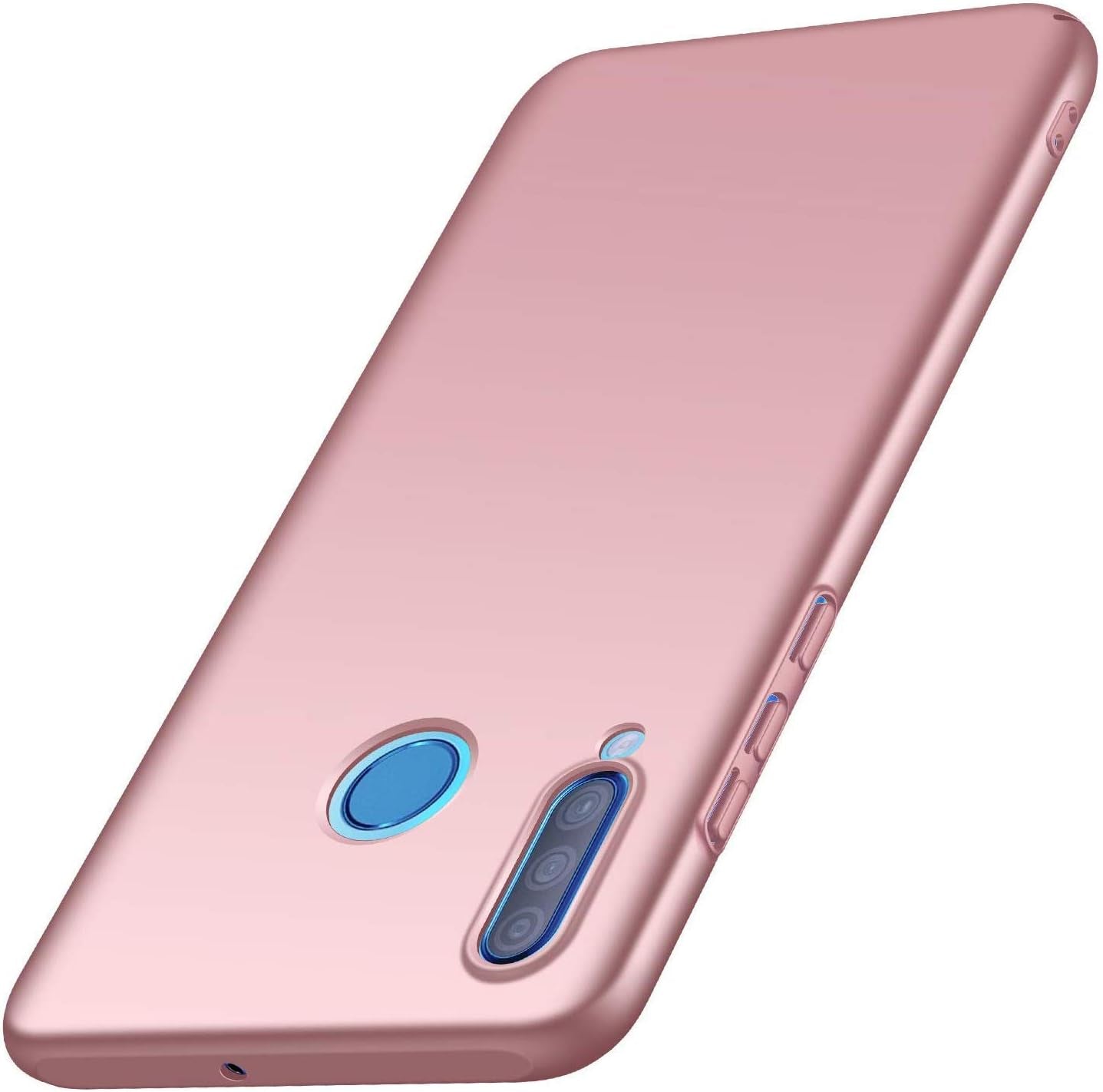 Winpromise Phone Case for Huawei P30 Lite Case [Anti-Scratch] [Durable Premium Plastic] [Ultra Thin] [Silky Feel] Slim Protective Hard Cover for Huawei P30 Lite (Black)  Winpromise Pink  