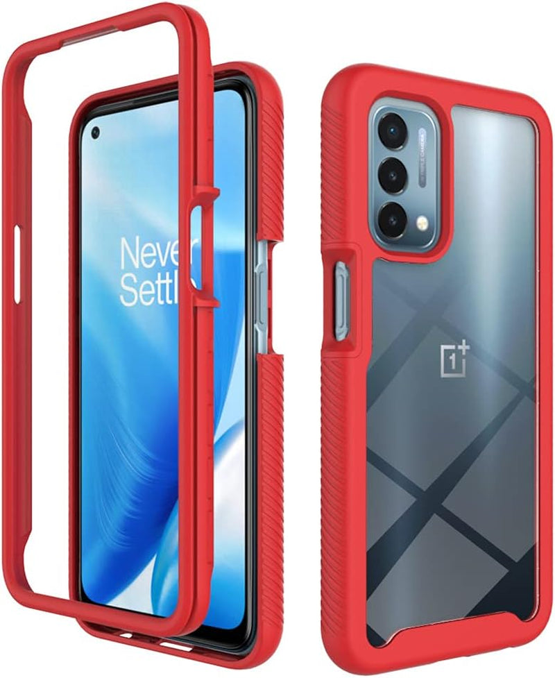 Qiongni Case for Oneplus Nord N200 5G Case Cover,Case for 1+ Nord N200 5G Case Cover,Anti-Fall and Shock-Absorbing Protective Cover Case for Oneplus Nord N200 5G DE2117 Case Black  QiongNi Red  