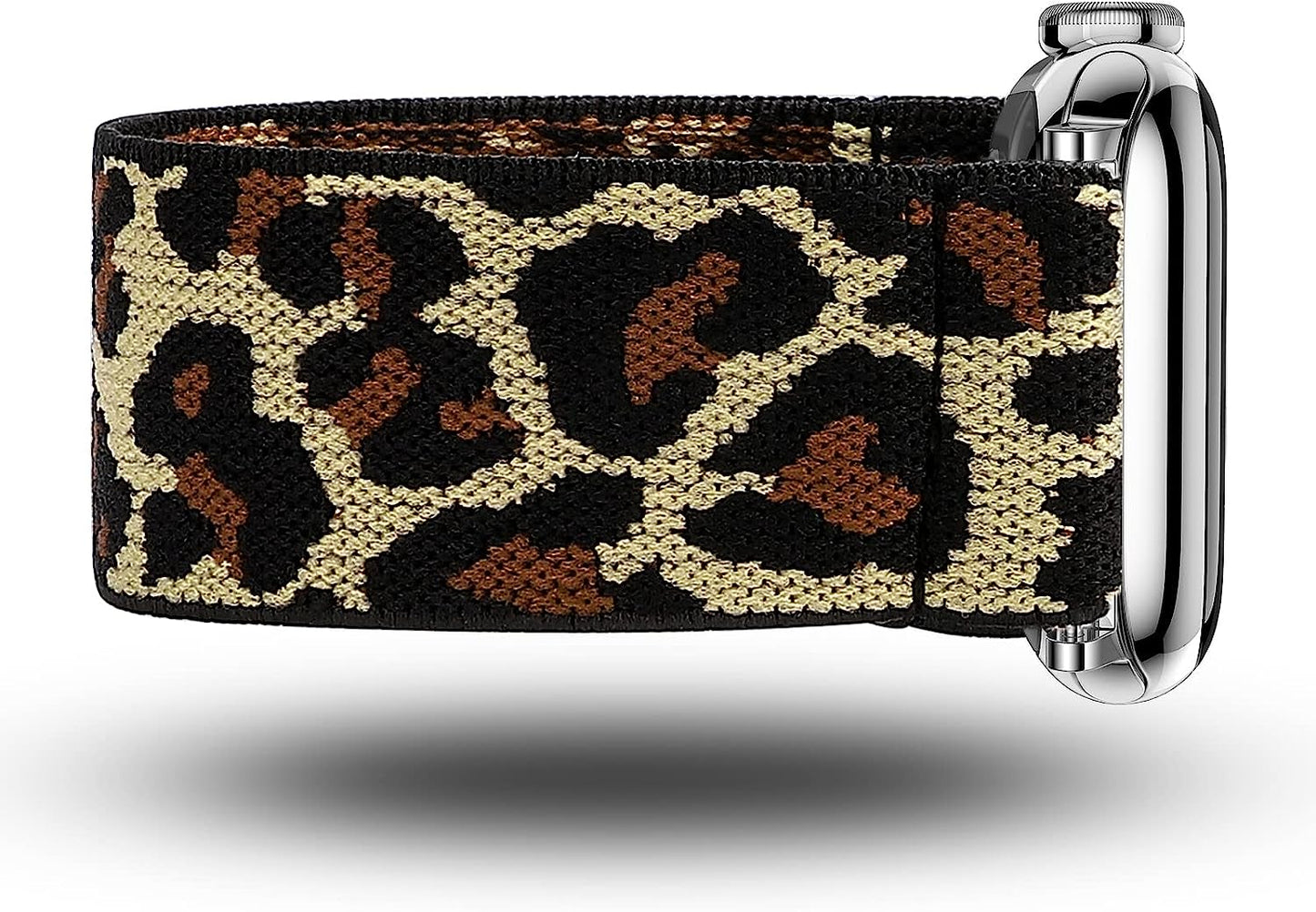 TOYOUTHS Elastic Band Compatible with Apple Watch Band Scrunchies Stretchy Solo Loop 41Mm/40Mm/38Mm Soft Nylon Strap Replacement Wristband for Iwatch Series 8/7/SE/6/5/4/3/2/1, Black/Gold/Blue, S  TOYOUTHS   