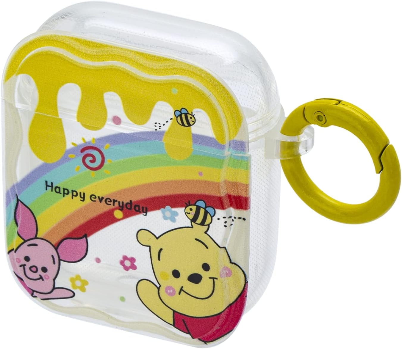 Ifilove for Cute Airpods Case, Girls Boys Kids Cute Cartoon Piglet Winnie the Pooh Soft TPU Protective Shockproof with Ring Case Cover for Apple Airpods 1 & 2 Case  iFiLOVE   