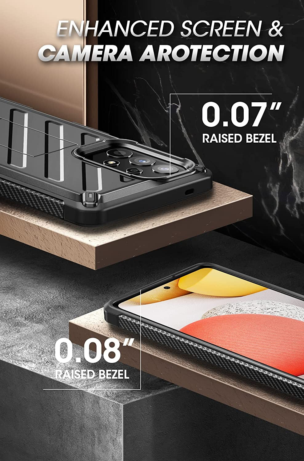 SUPCASE Samsung Galaxy A53 5G (2022) Case, Slim Heavy Duty Shockproof [Unicorn Beetle Series] Case with Kickstand (Black)  SUPCASE   