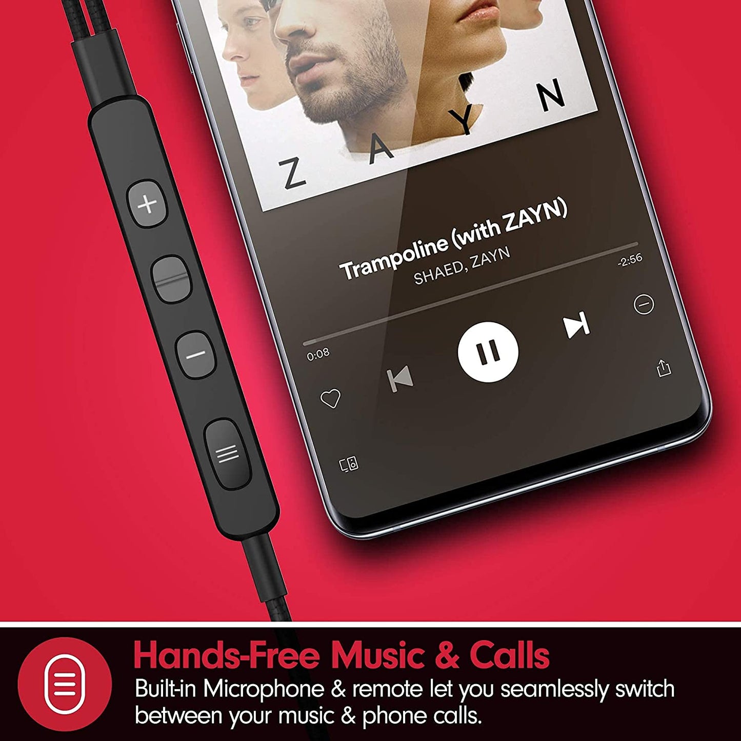 RAYZ Smart USB-C Headphones Earphones – Magnetic Braided Cable Earbuds W/Microphone & Volume Control Compatible with Nintendo Switch, Android, Google Pixel 4/3/2/XL, Macbook, Ipad Pro (Black)  RAYZ   