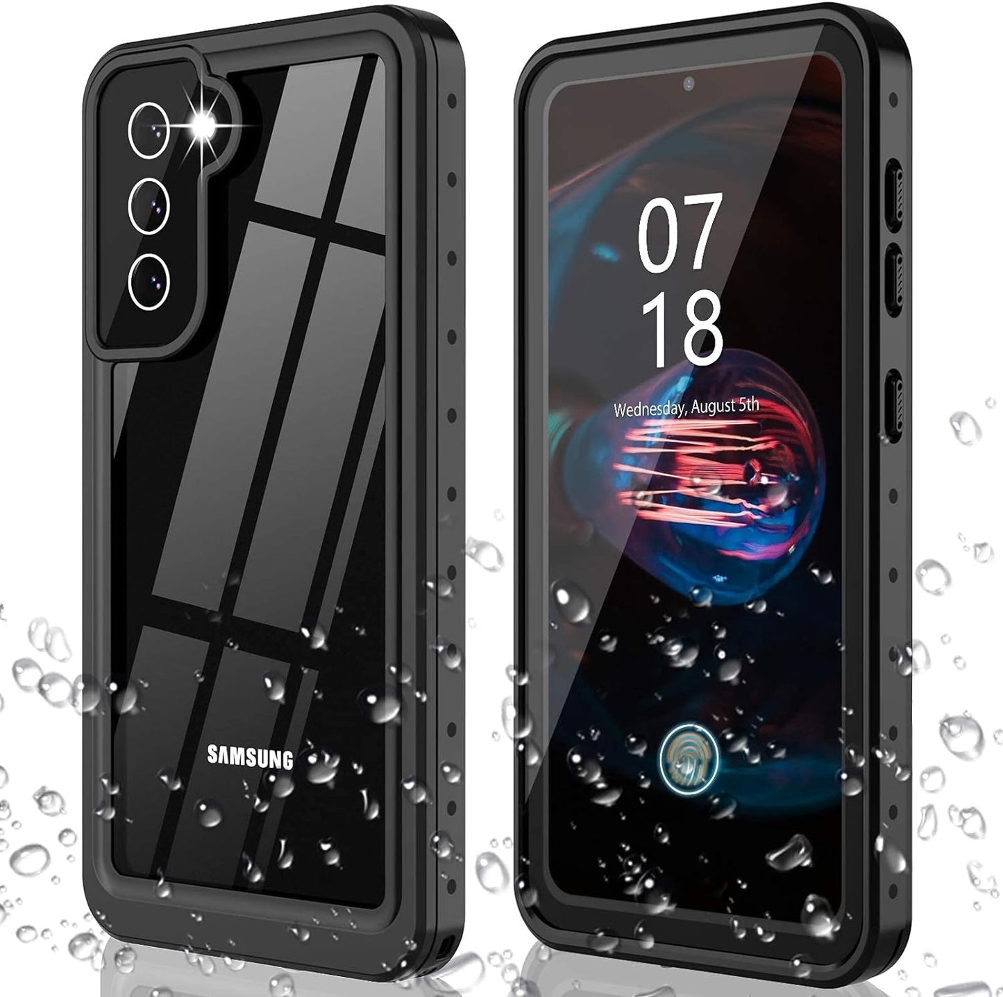 ANTSHARE for Samsung Galaxy S21+ plus Case Waterproof, Built in Screen Protector 360° Full Body Protective Shockproof IP68 Underwater Clear Case for Samsung Galaxy S21+ plus 6.7Inch  ANTSHARE   