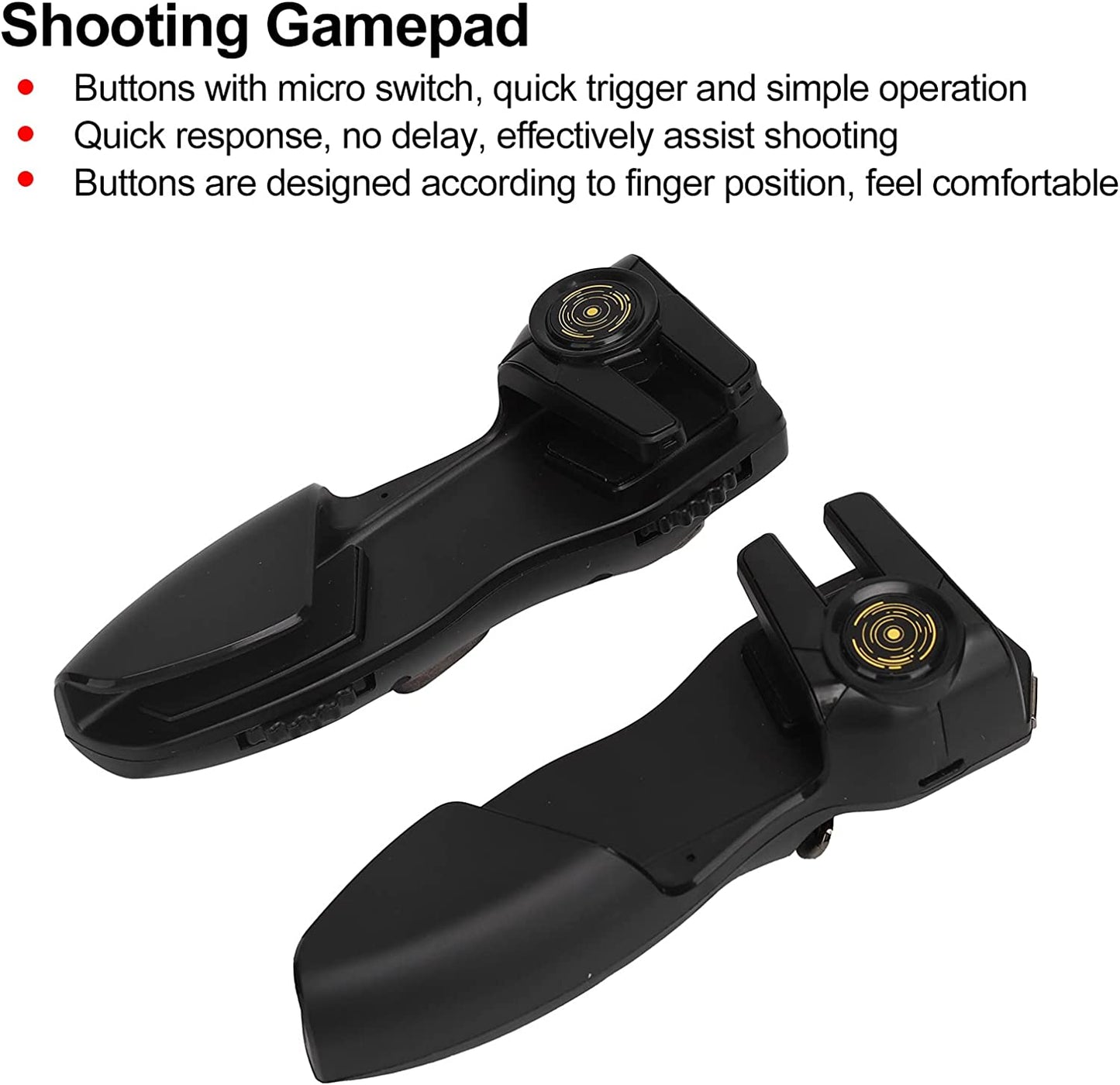 Wendeekun Gaming Controller Gamepad, Mobile Game Handle Controller 6 Finger Shooting Button Trigger Auxiliary Gamepad, for Smartphone/Tablet  wendeekun   