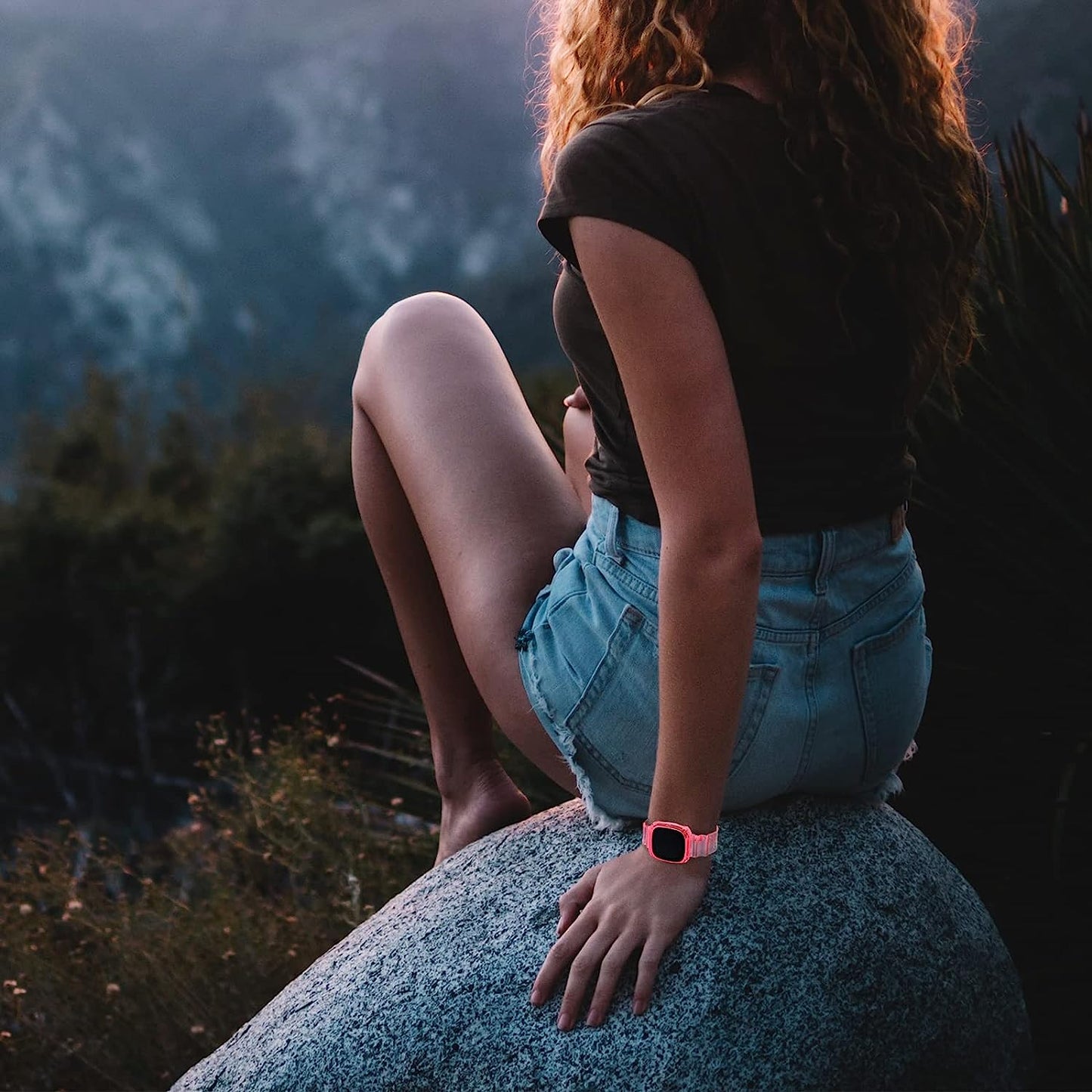 Afoskce Bands for Fitbit Versa 3 Bands/Fitbit Sense Bands/Fitbit Sense 2 Bands/Fitbit Versa 4 Bands for Women Men,Adjustable TPU Clear Bumper Protective Case Replacement Band for Watch  Afoskce   