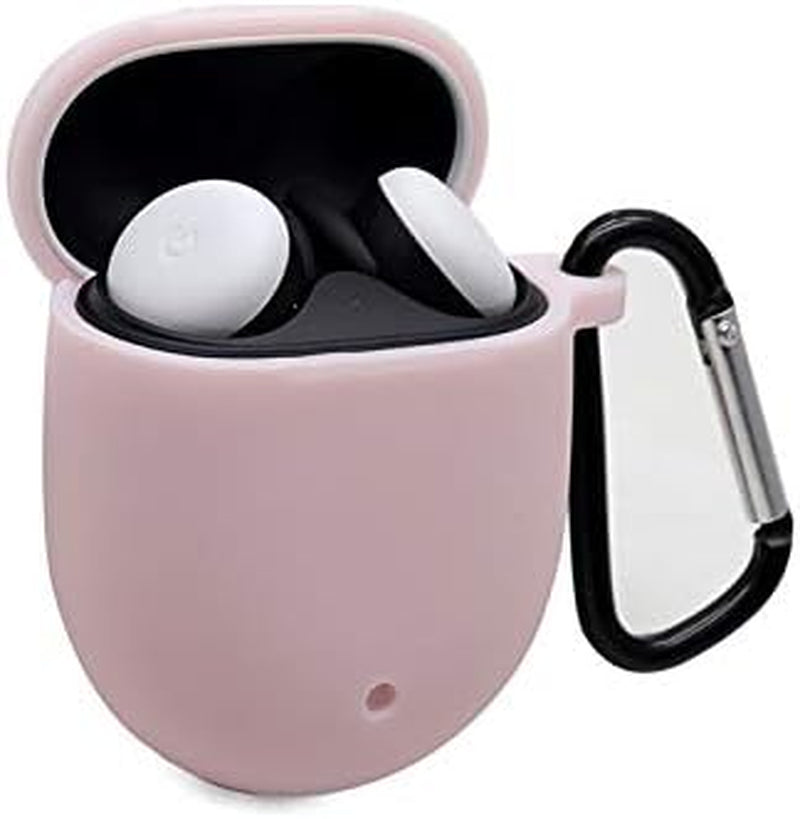 ZALUJMUS Silicone Case for Google Pixel Buds 2, Soft and Flexible, Scratch/Shock Resistant Silicone Cover for Google Pixel Buds 2 Headphones (Black)  ZALUJMUS Pink  