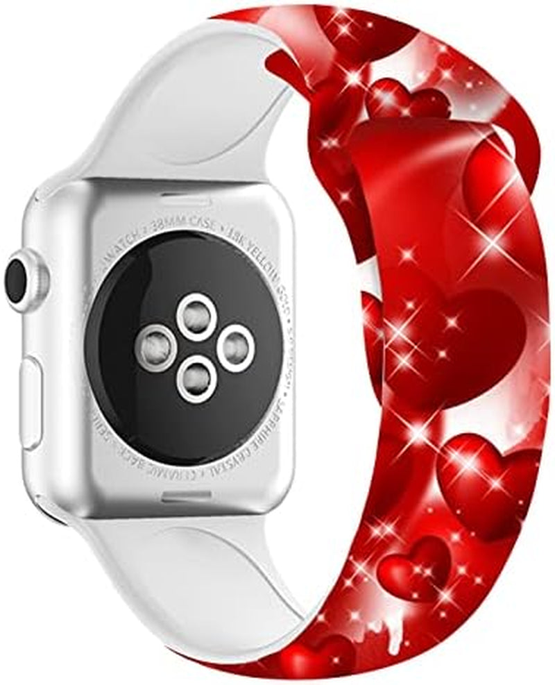 Fall Sport Watch Band Compatible with Apple Watch 38Mm 40Mm 41Mm 42Mm 44Mm 45Mm for Women Men,Adjustable Replaceable Soft Silicone Smartwatch Straps for Iwatch Series SE 7 6 5 4 3 2 1  JOJGOEHO   