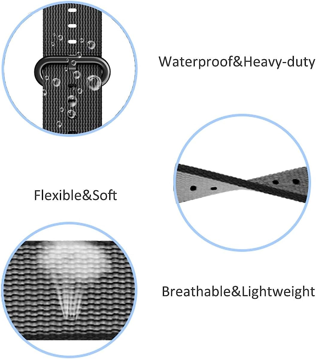 C2D JOY Classic Nylon Weave Band Compatible with Garmin Vivosmart HR Hr+Plus Approach X10 X40 Replacement Bands Smart Watch Strap with Accessory Adpaters  C2D JOY   