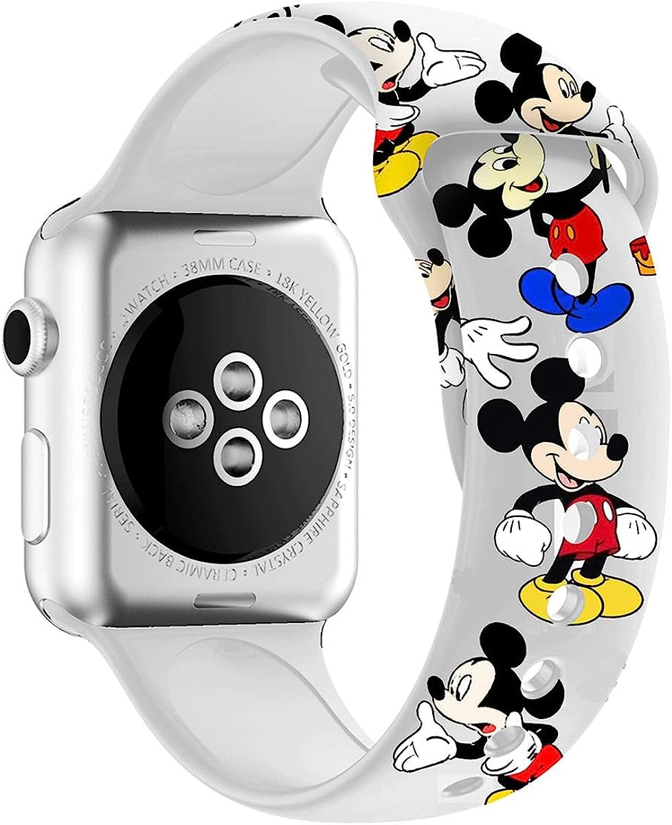 MIADEAL Cartoon Mouse Theme Bands for Apple Watch, Fit All Iwatch Series, 38Mm/40Mm/42Mm/44Mm  MIADEAL   