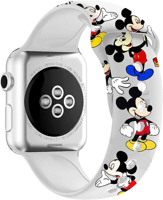MIADEAL Cartoon Mouse Theme Bands for Apple Watch, Fit All Iwatch Series, 38Mm/40Mm/42Mm/44Mm  MIADEAL   