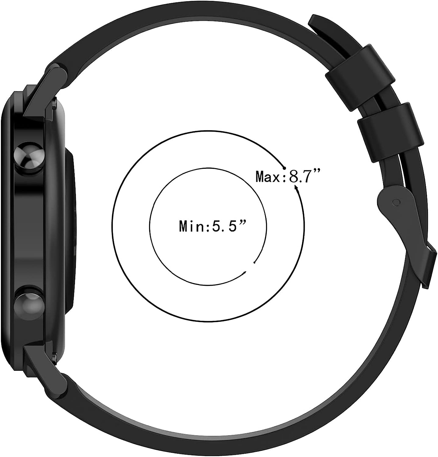 FKIMKF Classic Replacement Wristbands for Garmin Vivoactive 3/Garmin Move Sport 20MM Silicone Watch Band Strap for VENU 2 Plus/55 158  FKIMKF   